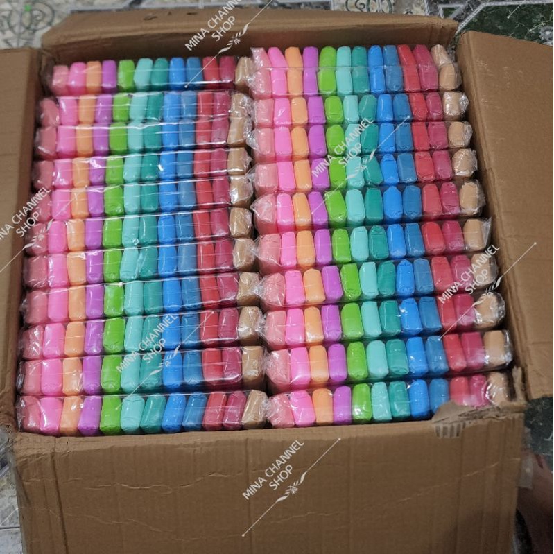 Đất Sét Giấy Super Clay 12 Màu, Nguyên liệu làm Slime, Đất Set Giấy Làm Slime Bơ