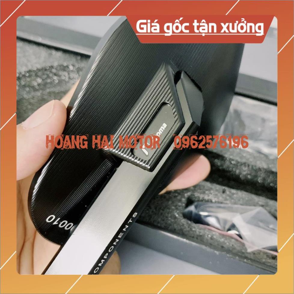 kinh/ gương chiếu hậu kiểu RIZOMA Elisse - Thân nhôm CNC nguyên khối, chân 10 li, hàng sịn full hộp - gắn mọi loại xe