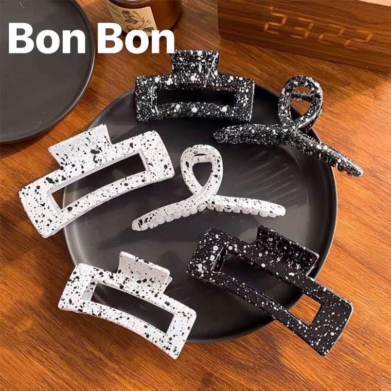 Kẹp Gắp Càng Cua Hàn Quốc Bằng Nhựa, Kẹp Tóc Nữ Bò Sữa Hot-Trend , Bonbon Phụ Kiện Thời Trang