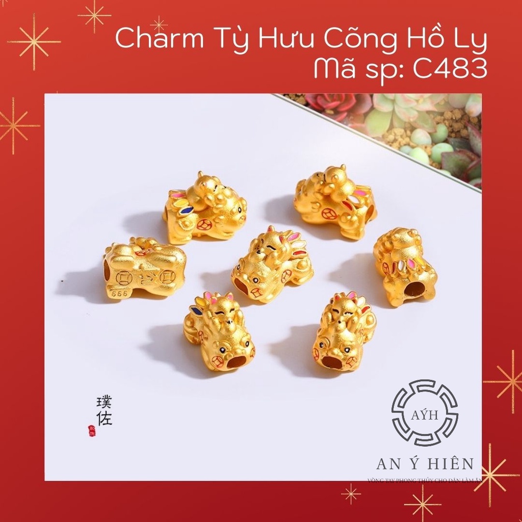 Charm Tỳ hưu cõng hồ ly #C483 ( An Ý Hiên)