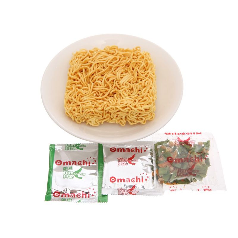 ⚡Date mới⚡ Mì khoai tây Omachi Xốt bò hầm/ Sườn Hầm Ngũ Quả/ Tôm Chua Cay gói 80g | BigBuy360 - bigbuy360.vn