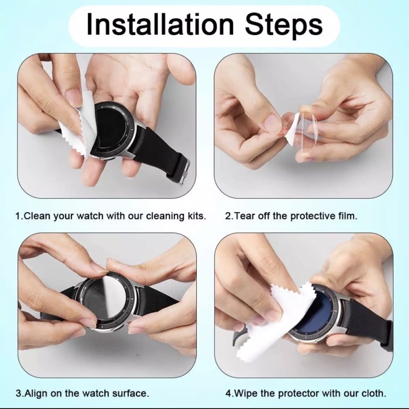 Kính cường lực 9H cho đồng hồ Samsung Galaxy Watch 4 40/44mm, Watch Classic 42/46mm