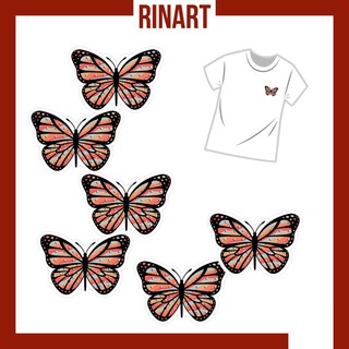 Decal Logo Sticker Patch in áo ủi trực tiếp lên vải hình bướm nghệ thuật