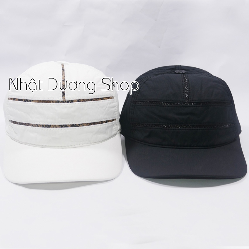 [ HÌNH THẬT ]Nón kết xịn z caps vá 3 sọc da phía trước kèm đóng sò 3 lớp- Chất liệu vải Cotton cao cấp
