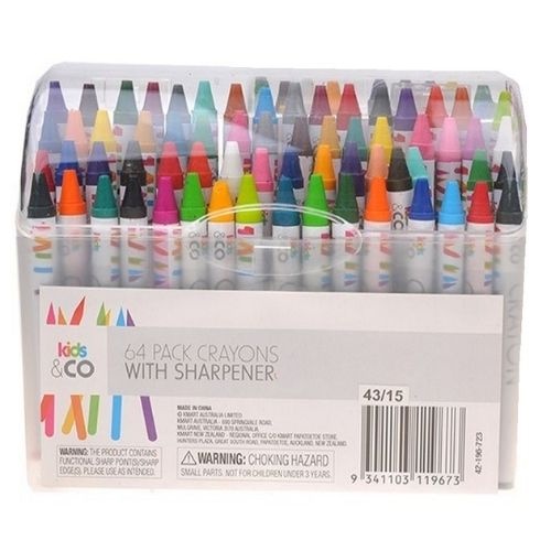 Hộp màu 64 chi tiết khéo tay cho bé- Bút sáp màu Crayola chất liệu an toàn