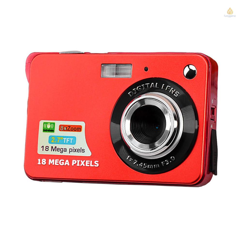 Camera bỏ túi 18MP 2.7 Inch LCD 8x kèm pin
 | BigBuy360 - bigbuy360.vn