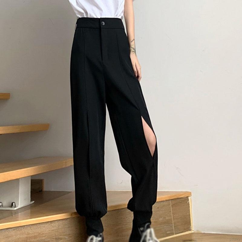 Quần Dài Nữ Lưng Cao Ống Rộng Thời Trang Hàn