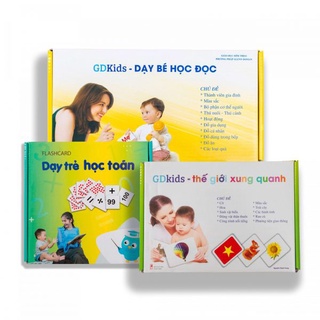Bộ cơ bản kết hợp 3 bộ – thẻ chuẩn glenn doman hoa kỳ - quà tặng 399k