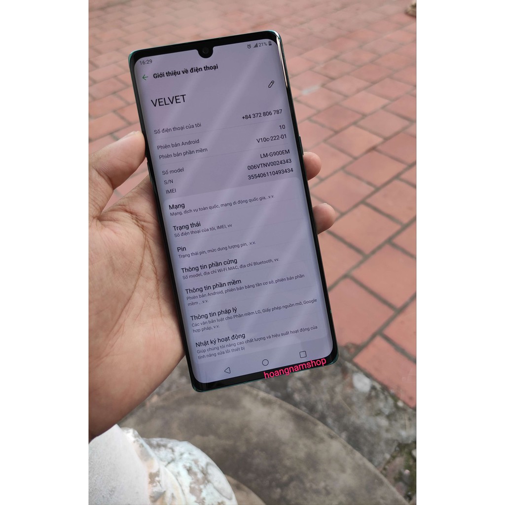 Điện thoại LG Velvet Ram 6-128 Zin chuẩn chống nước hàng New | BigBuy360 - bigbuy360.vn