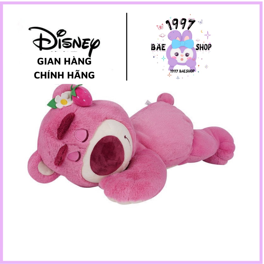 Gấu bông gấu dâu Lotso disney thơm dâu dáng ngủ dễ thương full tag