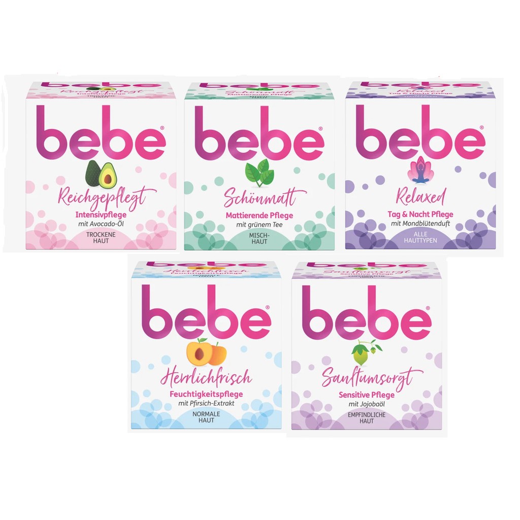 kem dưỡng da Bebe các loại
