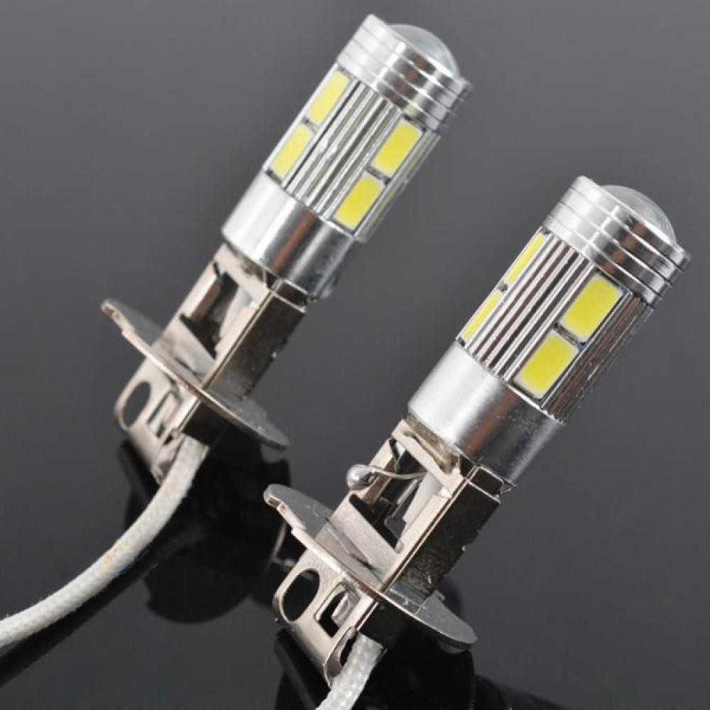 Đèn sương mù 10 SMD H3 LED 5630 DC 12V siêu sáng cho xe hơi