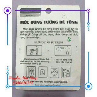 Vỉ 3 móc treo đóng tường đa năng (chịu lực 5-8kg)