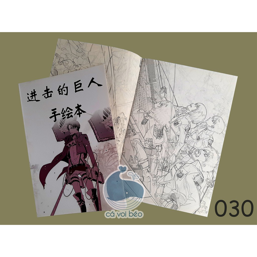 Tập bản thảo Promised Neverland Miền đất hứa tranh phác họa, tô màu anime manga