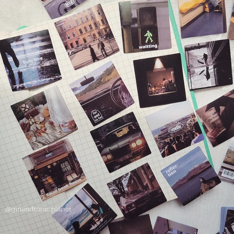 Set 23 sticker chủ đề du lịch và nhiếp ảnh dùng trang trí bullet journal - ginandtonic