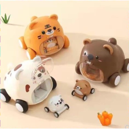 Đồ Chơi Ô Tô, Con Vật Cưng Dễ Thương Phóng Xe ô tô, Sáng Tạo Độc Đáo Cho Bé.
