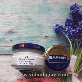 Xi đánh giày màu trắng cao cấp Saphir Pháp