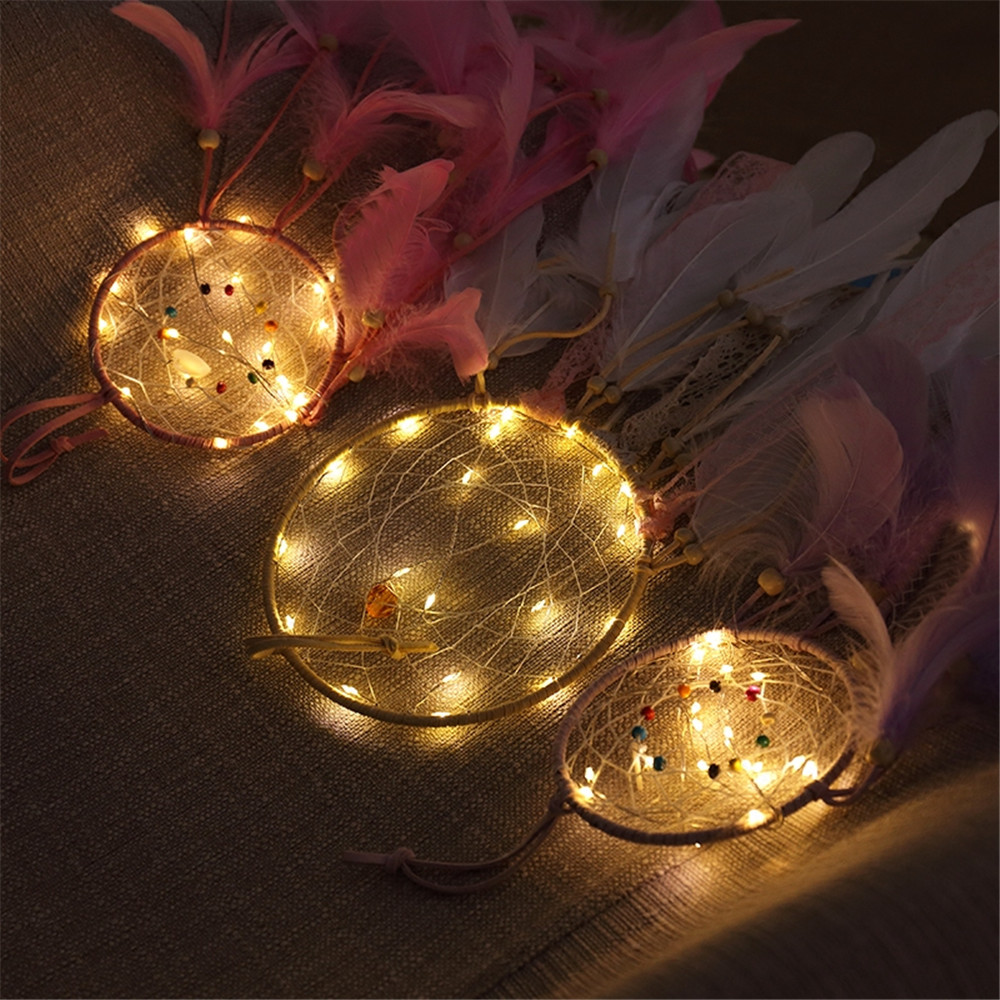 1 Dream Catcher Gắn Đèn Led Trang Trí