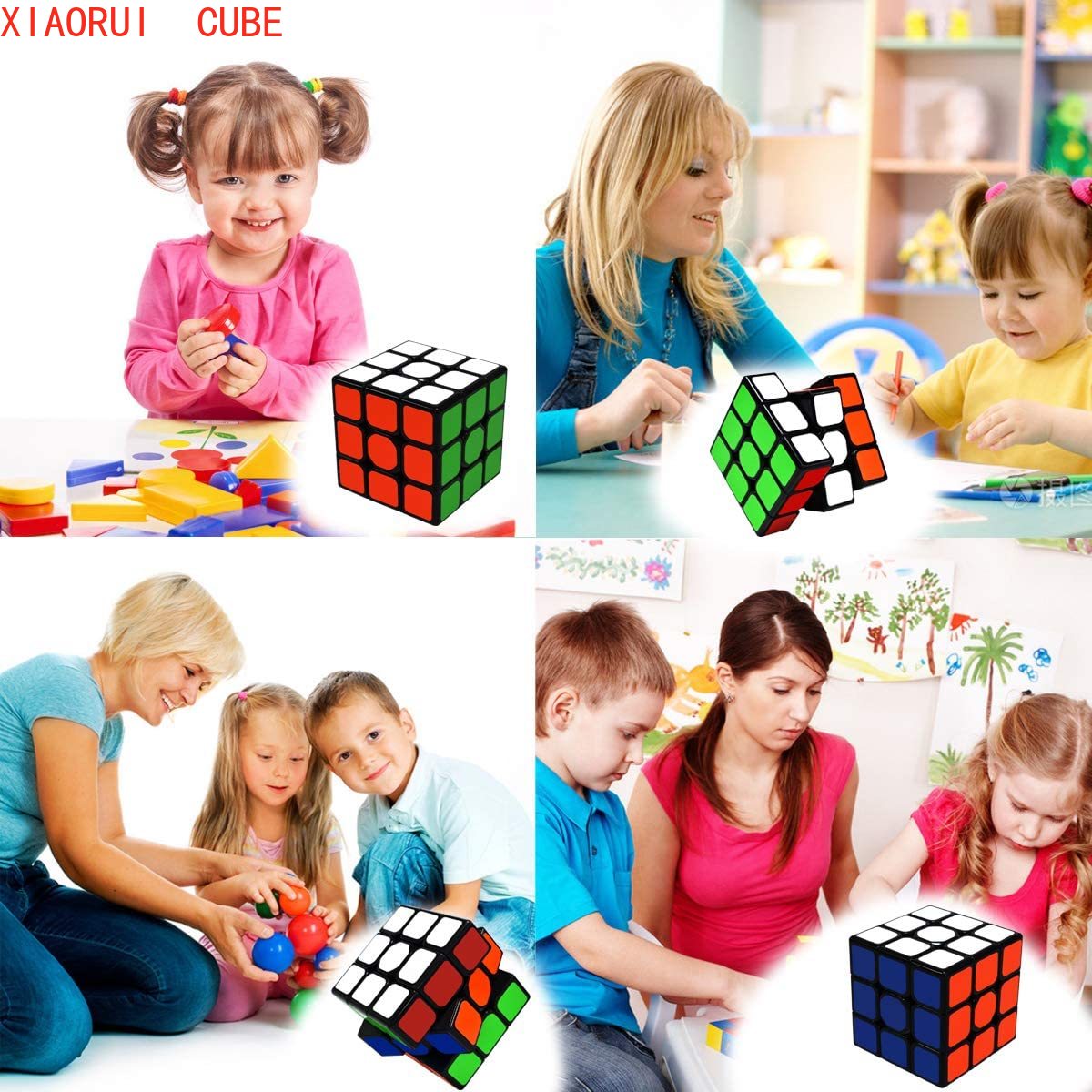 Set 2 Khối Rubik 3x3 Đồ Chơi Rèn Luyện Trí Não