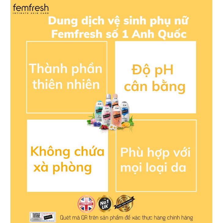 Dung Dịch Vệ Sinh Phụ Nữ Femfresh Wash 250ml