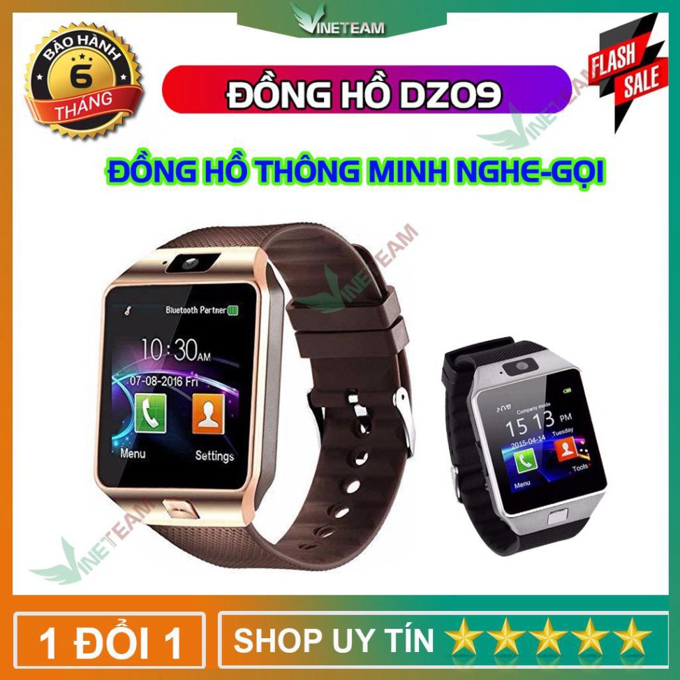 freeship Đồng hồ thông minh smartwatch DZ09/Q18 VINET Có Tiếng Việt -DC1599