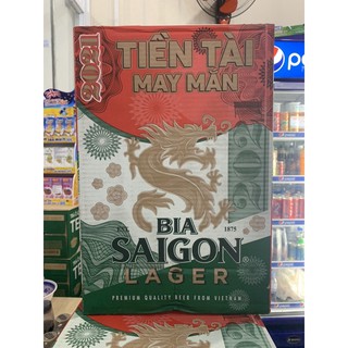 Thùng 24 lon bia Sài Gòn Lager (330ml)
