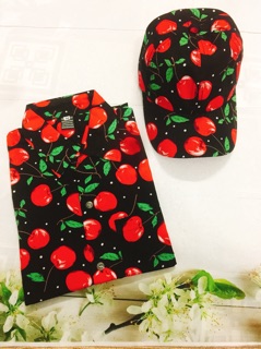 Combo áo + nón trái cây