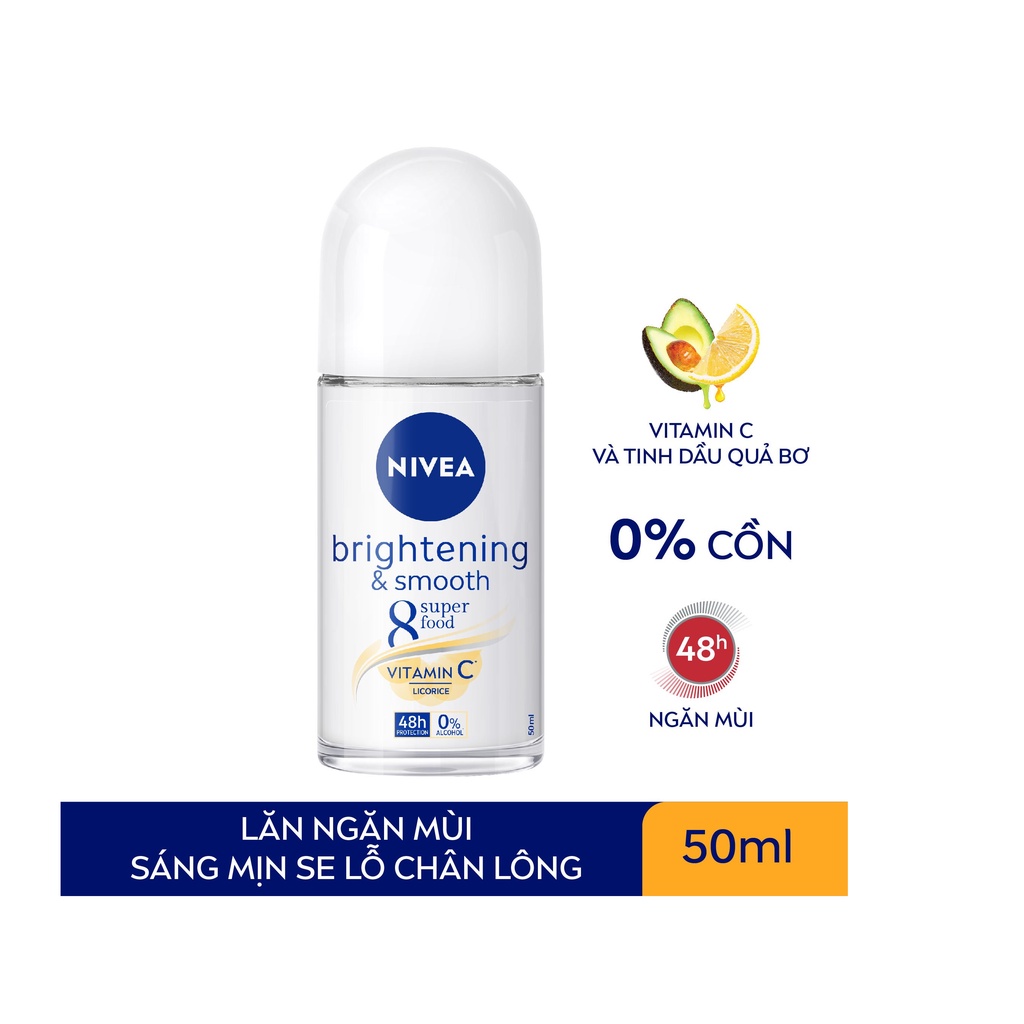 Lăn Ngăn Mùi NIVEA Sáng Mịn Se Khít Lỗ Chân Lông 50ml 81644