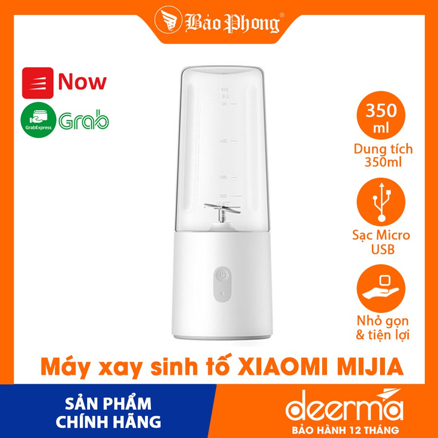 Máy xay sinh tố XIAOMI Mijia Portable Juice Machine 350ml Mini không dây cầm tay hoa quả nhà bếp nhỏ gọn thông minh