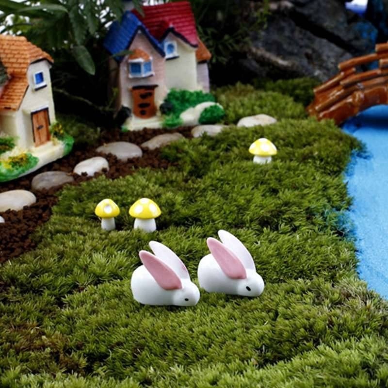 10 Mô Hình Thỏ Tai Lớn Xinh Xắn Dùng Để Trang Trí