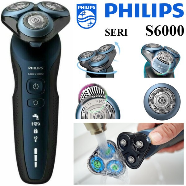 Máy cạo râu Philips Series 6000 - S6550 - S6580 - ( Bảo hành 12 tháng )