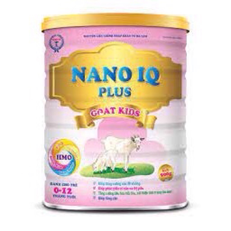 Sữa NaNo IQ Plus Goat Kids lon 900g (hàng kèm quà tặng) DÀNH cho trẻ từ 0-12 tháng