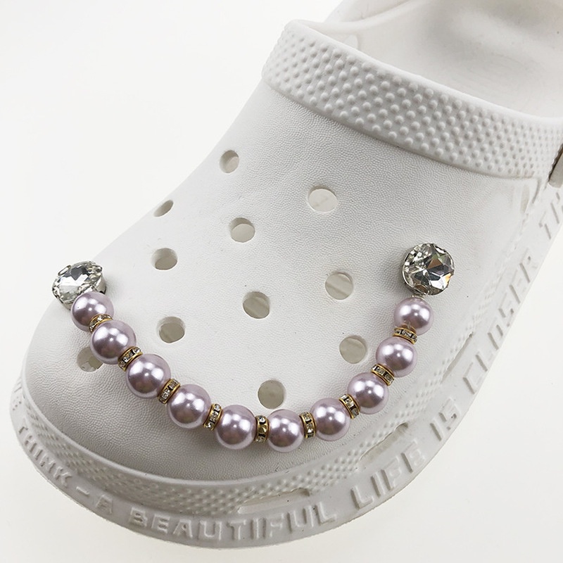 Phụ Kiện Trang Trí Dây Giày Đính Ngọc Trai Giả Thời Trang