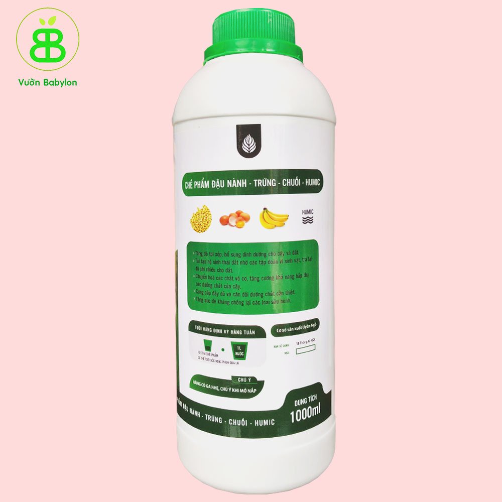 Phân Bón Đậu Tương, Đâu Nành Humic Chai 1L - Kích Chồi, Mập Mầm, Hoa Chuẩn Phom