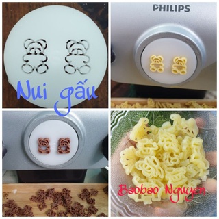 Khuôn nui hình gấu dùng cho máy làm mì Philips