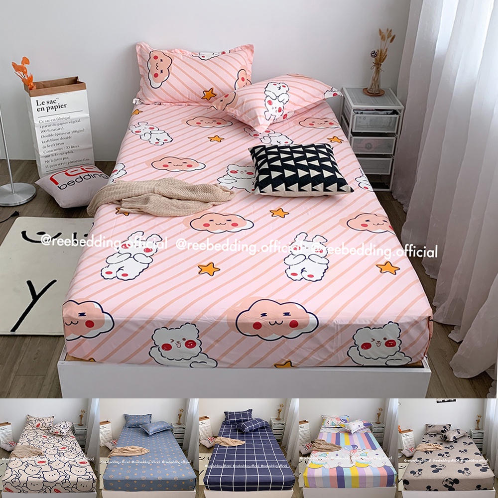 Bộ ga giường Poly Cotton REE Bedding đủ size nệm 1m2, 1m4, 1m6, 1m8 PLC146 | BigBuy360 - bigbuy360.vn