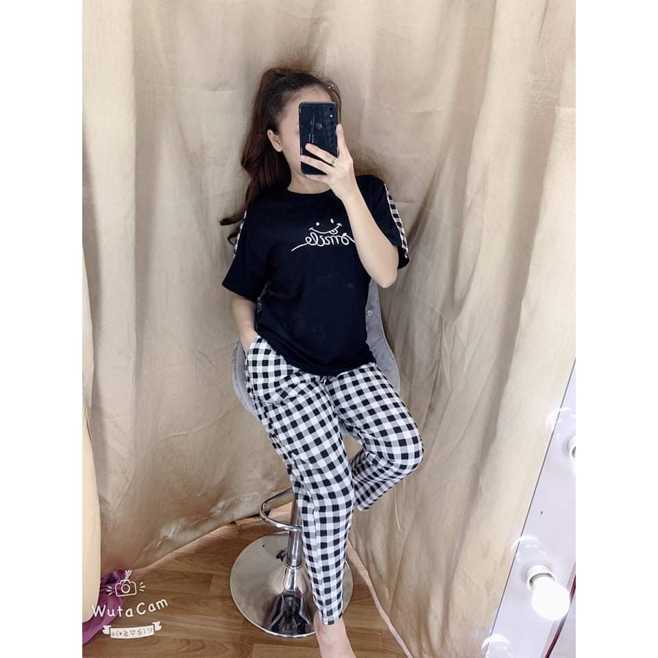 [ Mã FAMAYWA2 giảm 10K đơn 50K] SET BỘ THUN SMILE THỜI TRANG NỮ 3 SIZE 42-62KG TÙY CHIỀU CAO | BigBuy360 - bigbuy360.vn