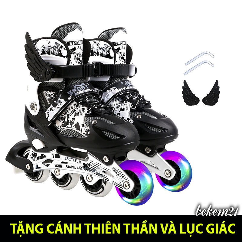 Rẻ Nhất Thị Trường Giày Trượt Patin Phát Sáng Sport Trẻ Em - Batin Người Lớn QF Thế Hệ Mới