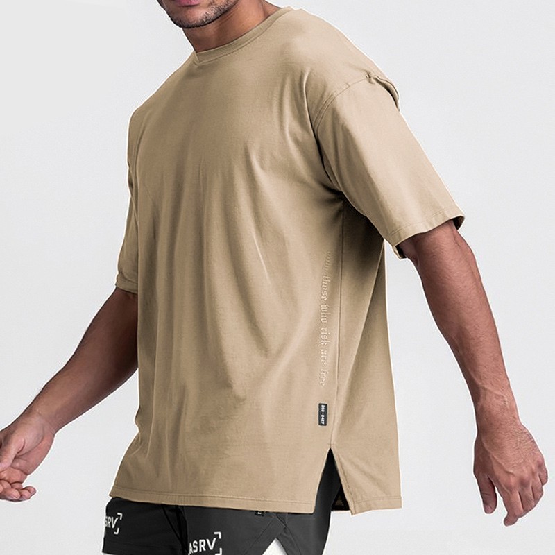 Áo Thun Thể Thao Tay Ngắn Dáng Rộng Thoải Mái Đơn Giản Thời Trang Mùa Hè Size M-3XL Dành Cho Bạn Nam