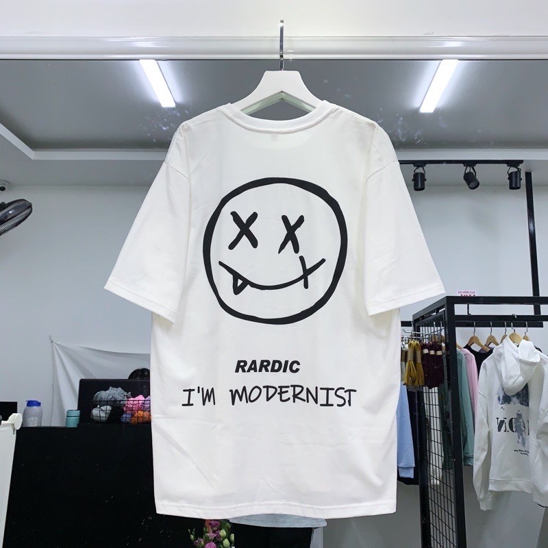 Áo Thun Unisex ❤Áo Thun Tay Lỡ RARDIC form rộng Nam/Nữ Ulzzang Unisex Màu TRẮNG/ĐEN/HỒNG/XANH XÁM❤️ | BigBuy360 - bigbuy360.vn