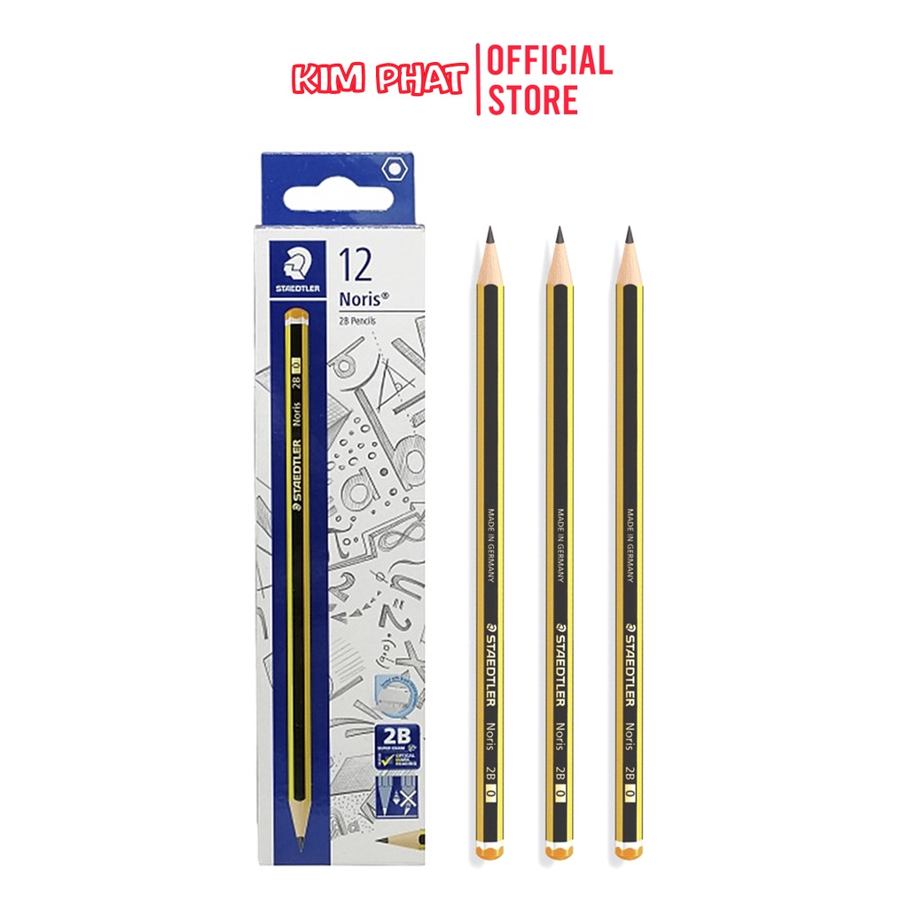 Bút chì Đức 2B NORIS 120 STAEDTLER (1 cây) CHÍNH HÃNG