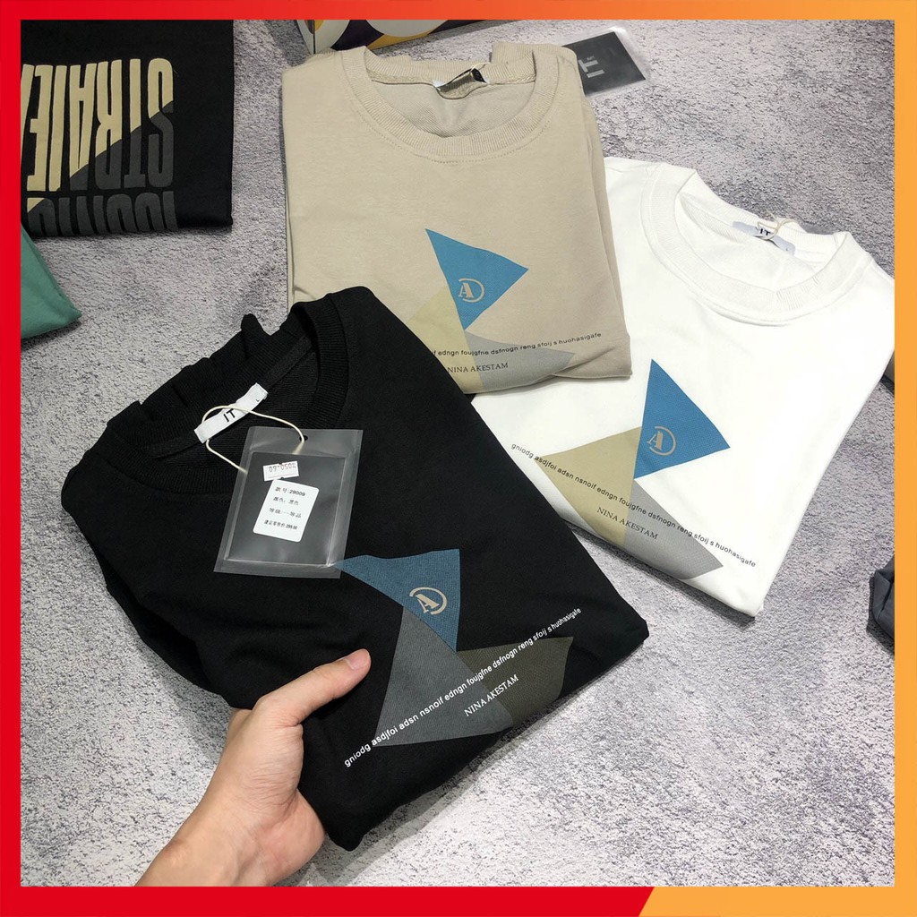 Áo thun nỉ sweater dài tay nam cao cấp cotton ANSW42 | BigBuy360 - bigbuy360.vn