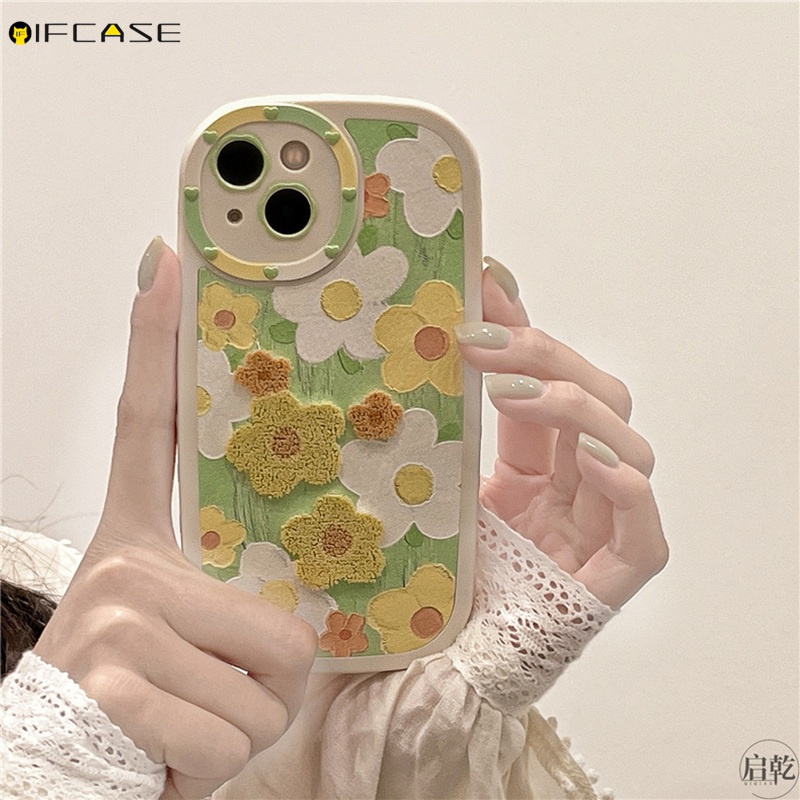 Ốp Điện Thoại Họa Tiết Hoa Thêu Cho iPhone 14 Plus 14 13 12 11 Pro Max XS Max XR X