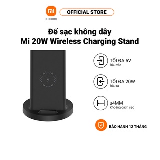 Đế Sạc Không Dây XIAOMI Mi Wireless Charging Stand | Cảm Biến Chính Xác | 20W