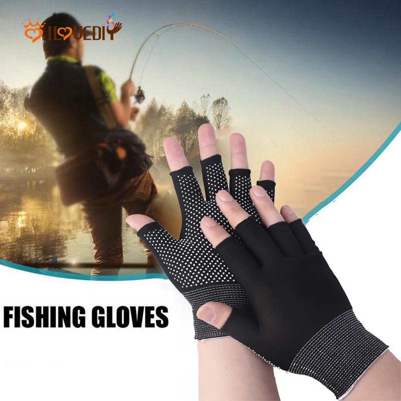 Găng Tay Thể Thao Hở Ngón Chống Trượt Thoáng Khí Cho Nam Nữ