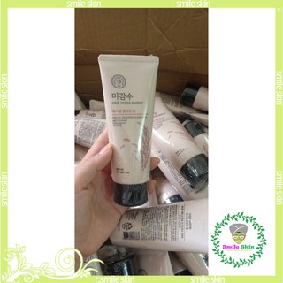 (aut 100%) sữa rửa mặt rice  water Bright Cleansing Foam 100ml