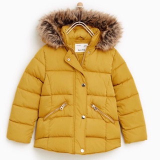 Áo phao Zara Girl siêu xịn sz nhí 5-6 tuổi (có 3 màu vàng, tím than, đen)