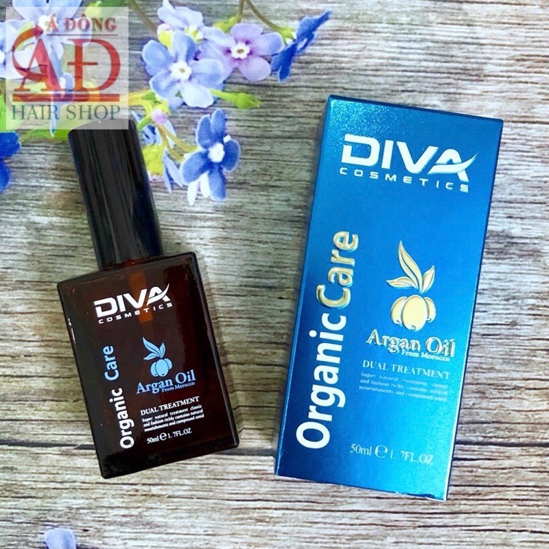 [Chính hãng] [Siêu rẻ] Tinh dầu dưỡng bóng tóc Diva Organic Argan Oil (Mẫu mới) 50ml