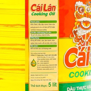 Dầu thực vật Cái Lân 5L