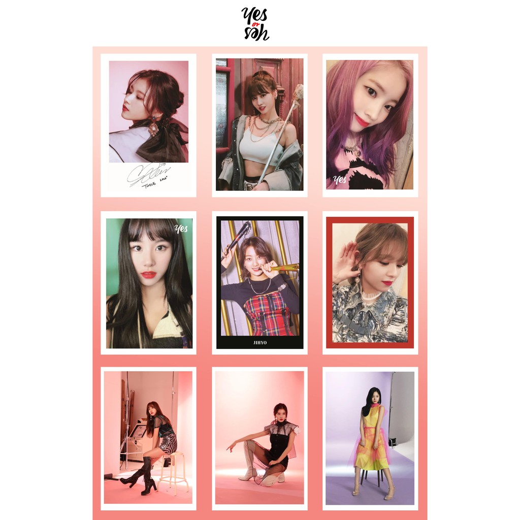 Lomo Card Ảnh Twice - Concept Photo Yes or Yes (36 ảnh)